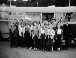 Tveitgrend og Brunkeberg skule på tur 1957 - #KvH 096 b 