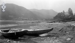 Kviteseid Bruk 07 tømmerrenna på avstand - #KvH 07-012 b 