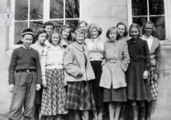 Kveldskurs på Moen skule 1945 46 - #KvH 080 b 